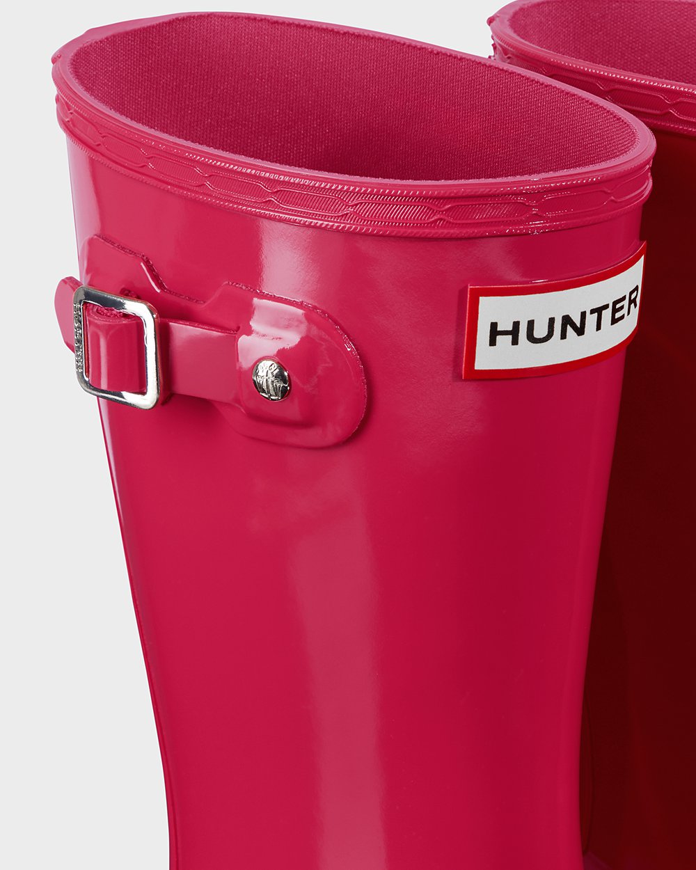 Hunter Original Big Gloss Rain Boots - On Sale Kids Pink - IXJZFR526